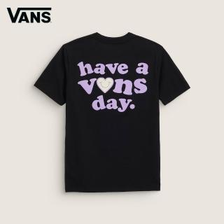 【VANS】官方旗艦 Have a Vans Day 中童款黑色短袖T恤