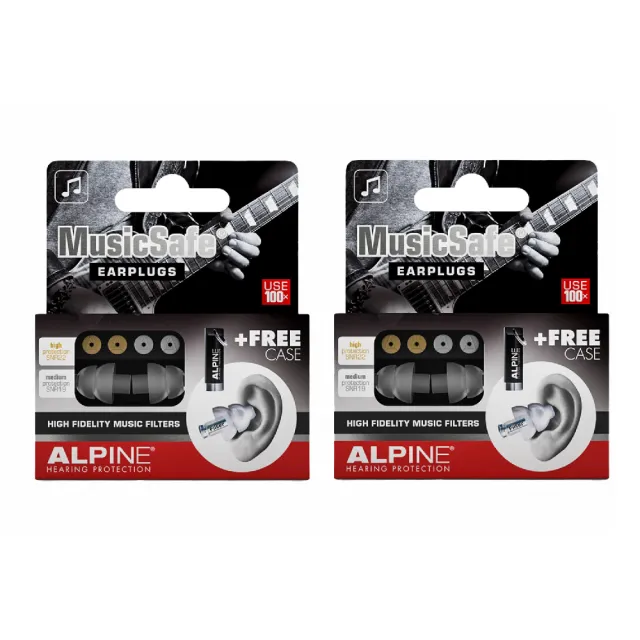 【ALPINE】MusicSafe 荷蘭製 高級全頻率音樂耳塞 兩入組(公司貨保證)