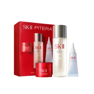 【SK-II】官方直營 PITERA新客組入門晶透奇肌套裝(青春露75ml+新小燈泡精華10ml+活膚霜15g/母親節禮物)