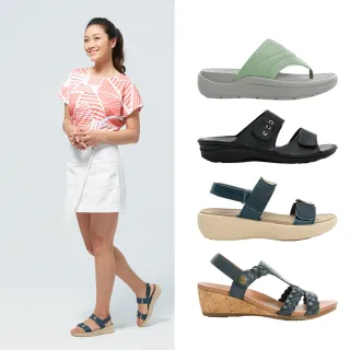 【LA NEW】Bio DCS Fun鬆 真皮涼拖鞋(女/多款)