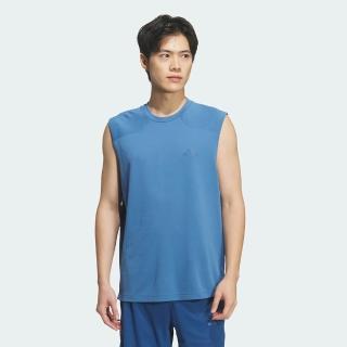 【adidas 愛迪達】背心 男 訓練 TE CT CB SL T 藍 KF6130