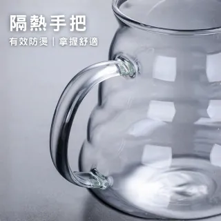 【Glass King】GK-600 咖啡雲朵壺 手沖咖啡壺 耐熱直火壺 耐熱玻璃壺 泡茶壺 分享壺 下接壺