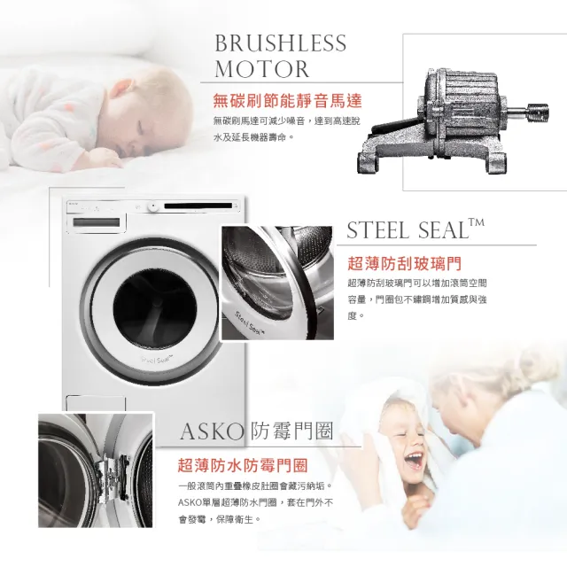 【ASKO 雅士高】8公斤變頻滾筒式洗衣機(W2084/220V)