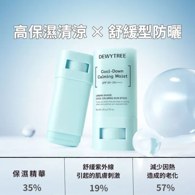【DEWYTREE】韓國溫和清爽沁涼防曬棒SPF50+20g x1入