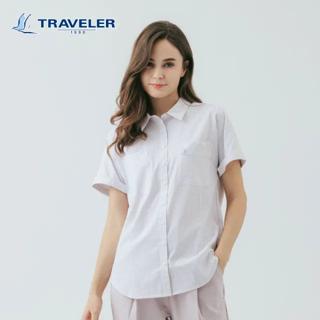 【TRAVELER 旅行者】男女款Coolmax吸排抗UV襯衫｜261TR709.11
