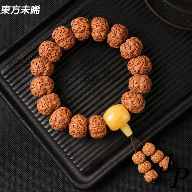 【Jpqueen】龍紋核桃金剛菩提佛珠修身養性手串手鍊(16色尺寸可選)
