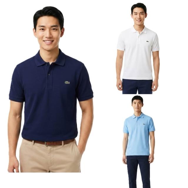 【LACOSTE】LACOSTE 經典款CLASSIC FIT網眼polo衫(LACOSTE polo衫 鱷魚)