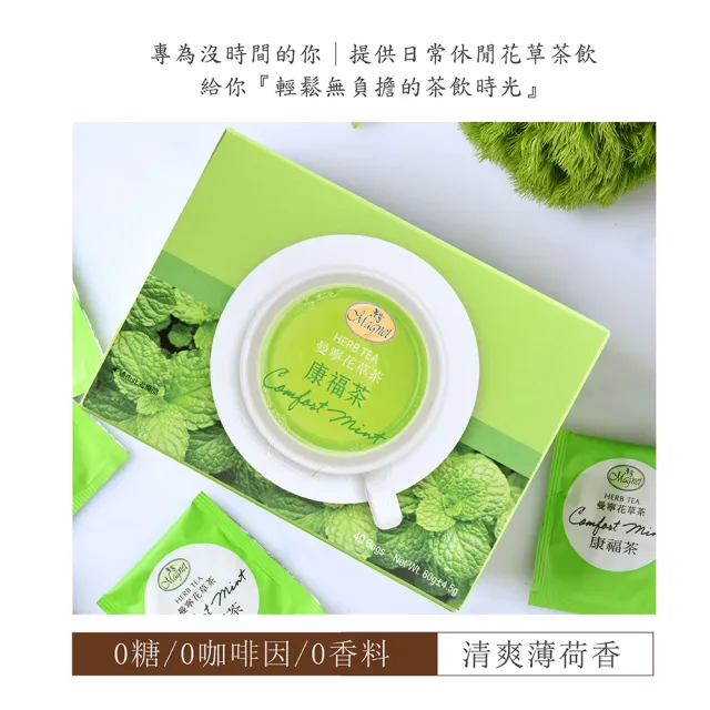 【曼寧】花草茶包量販盒1.5g-2gx40包x3盒 口味任選(玫瑰蜜桃果茶/康福茶/洋甘菊茶/薰衣草茶/輕盈玫瑰茶)