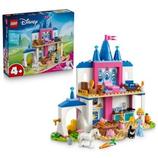 【LEGO 樂高】迪士尼公主系列 43283 灰姑娘與動物朋友的城堡(扮家家酒 城堡模型 禮物 玩具)