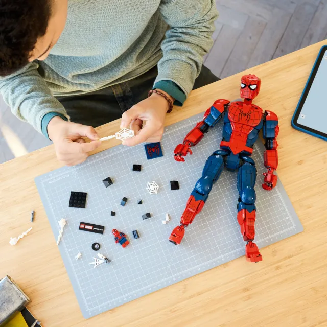 【LEGO 樂高】漫威超級英雄系列 76346 蜘蛛人英雄玩偶(居家擺設 漫威 禮物 玩具)