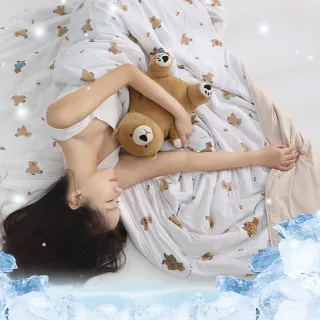 【HOYACASA  禾雅寢具】ICEBABY極凍涼感印花冰寶被2.0-150X200公分-多款任選(快速) 涼被 冰冰被