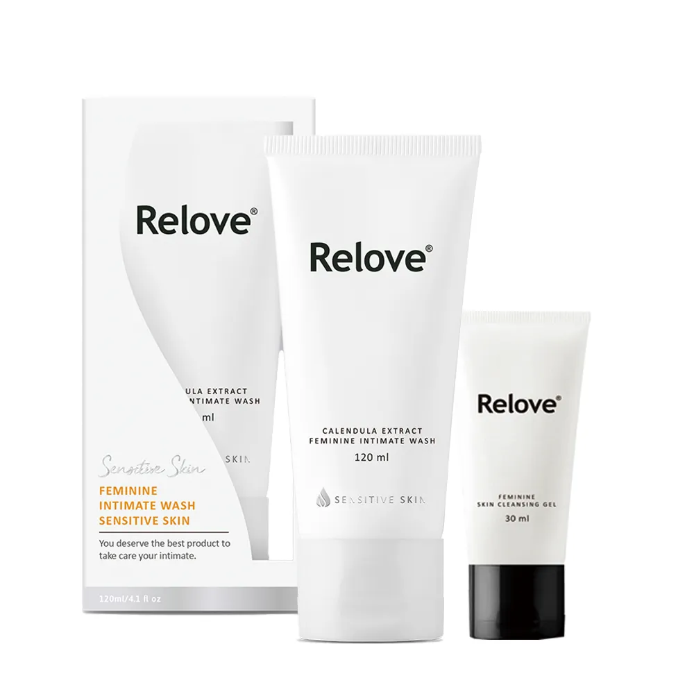 【Relove 官方直營】金盞花私密潔淨凝露120ml+30ml(金盞花萃取X舒敏奇特素 敏感型肌膚、產後推薦)