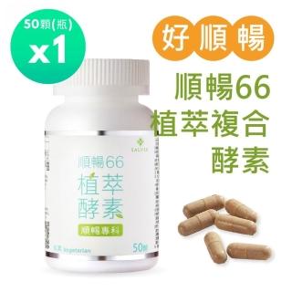 【SALVIA】Salvia順暢66植萃複合酵素膠囊1瓶(共50顆 蔬果酵素 幫助排便順暢 告別卡關 懶人輕盈)