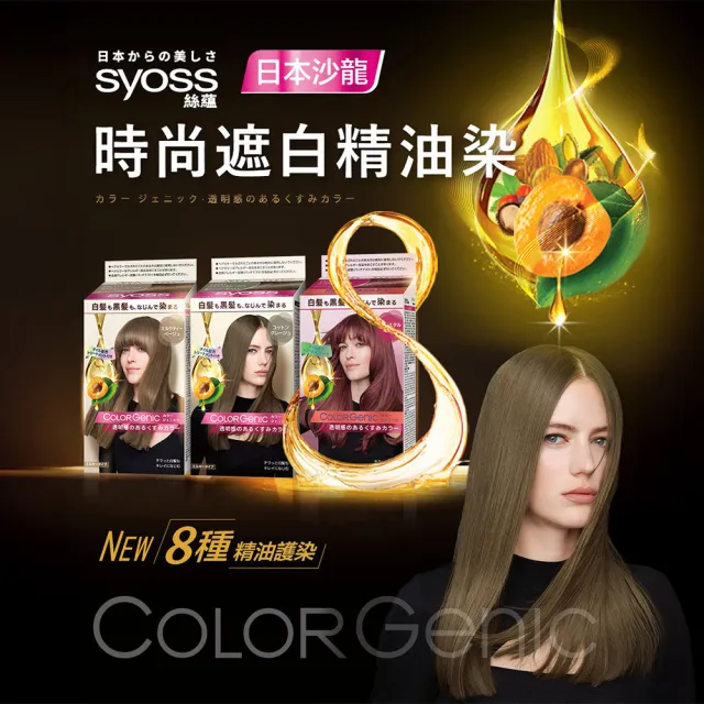 【Syoss 絲蘊】極致透感染髮系列 2入組(8色任選/經典黑茶/亞麻奶茶/奶茶棕/霧感灰)