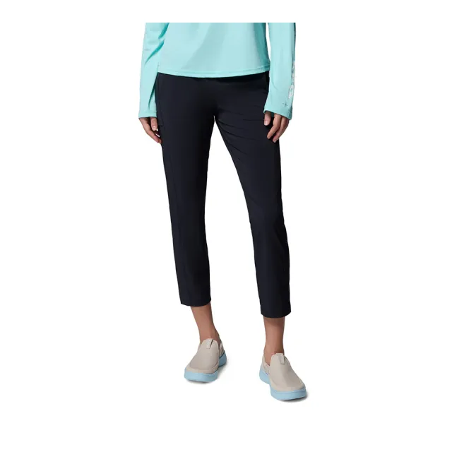 【Columbia 哥倫比亞】女款-防曬UPF50快排長褲-PFG Castback ™ Pant-黑色(UFL87390BK/KS)