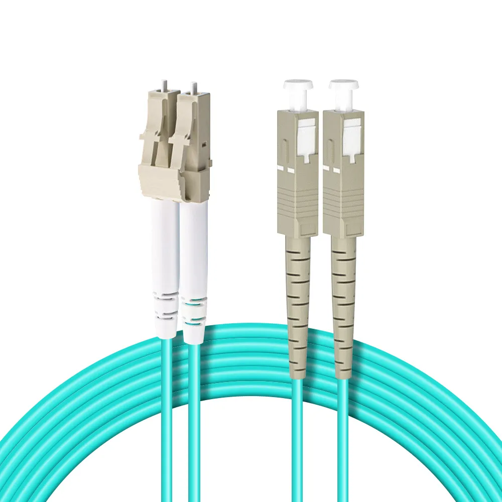 【台灣霓虹】電信級LC-SC多模10G雙芯OM3光纖跳線10米