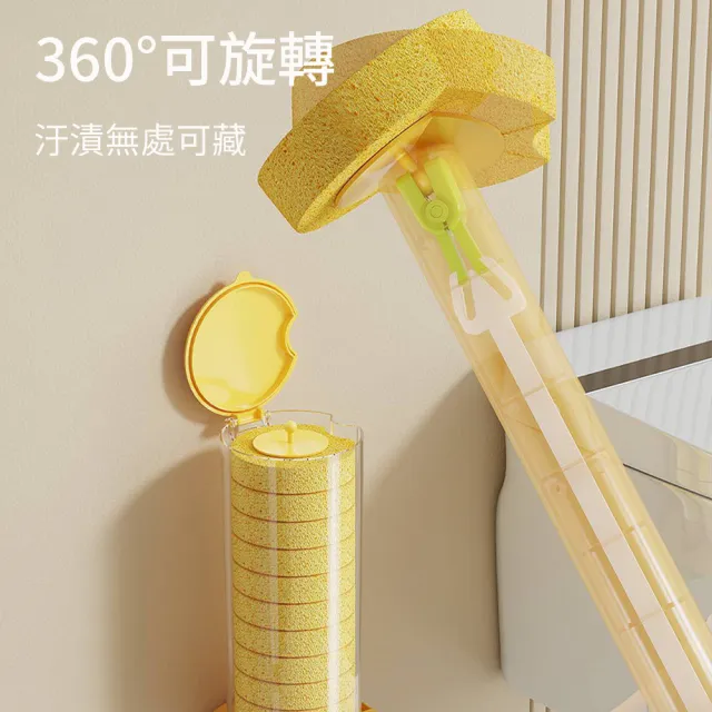 Homeco 一次性馬桶刷附底座｜壁掛式清潔刷 替換刷頭 廁所清潔神器 衛生間廁所清潔神器 替換頭12片