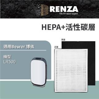 【RENZA】適用 Beurer 博依 LR500 智能高效WIFI 空氣清淨機 HEPA+活性碳 濾網 濾芯 濾心