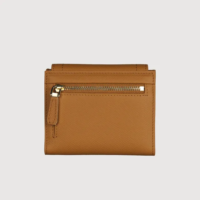 【BRAUN BUFFEL 德國小金牛】婕娜 6卡三折短夾-多色任選(BF2005-414-BK/BRA) 錢包送禮推薦