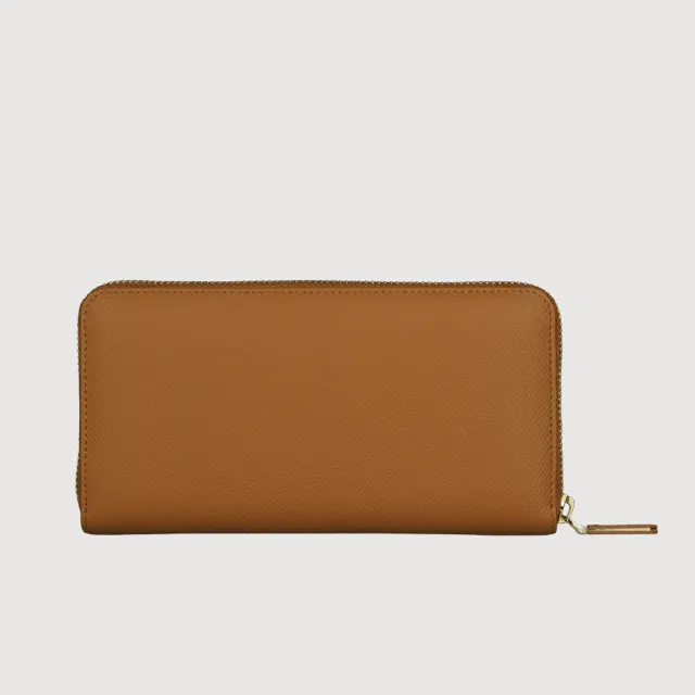 【BRAUN BUFFEL 德國小金牛】婕娜 13卡拉鍊長夾-多色任選(BF2005-602-BK/BRA) 錢包送禮推薦