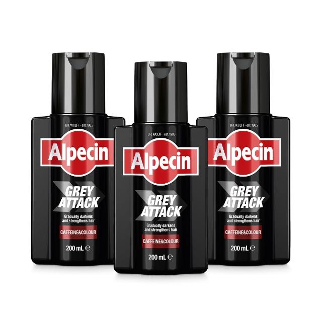 【Alpecin】擊退白髮咖啡因泡沫染髮露200mlx3