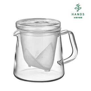 【臺隆手創館】HARIO V型透明急需便利茶壺 450ml