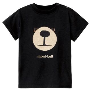 【mont bell】Wic. T Babys mont-bell 熊臉 嬰兒短排T恤 1114266BK黑