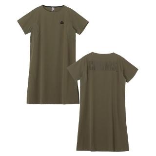 【CHUMS】CHUMS 休閒 女 Airtrail Stretch CHUMS One-Piece短袖洋裝 卡其綠 女 (CH181353M022)