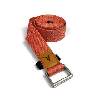 【NAMASTE】Yoga Strap 瑜珈繩240cm(寬4cm) - 愛馬仕橘