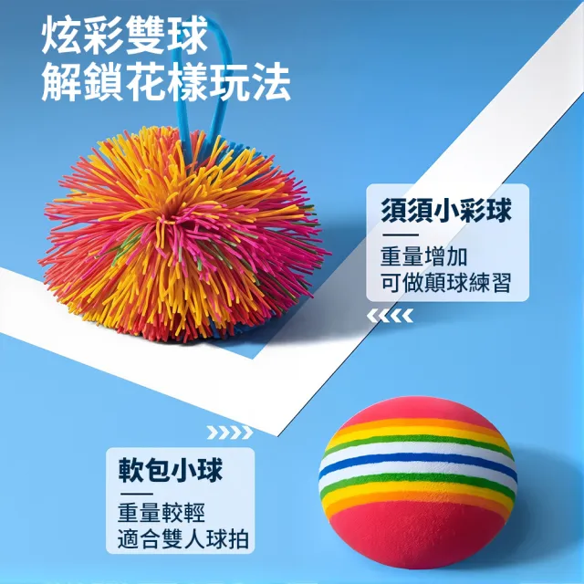 【QLZHS】兒童羽毛球拍套組 練習球拍 戶外訓練網球拍 羽球拍 親子運動益智健身玩具（贈2顆球）