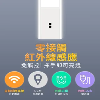 【DanceLight 舞光】10W紅外線感應層板燈/支架燈 45CM / 1.5呎LED 不斷光間接照明-12入(白光/黃光)