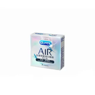 【Durex 杜蕾斯】AIR輕薄幻隱裝衛生套1盒(3入 保險套/衛生套/避孕套/安全套/避孕/避孕套/保險套推薦)