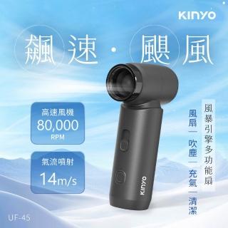 【KINYO】風暴引擎多功能扇/桌立/立扇/手持扇/手持風扇 (UF-45)