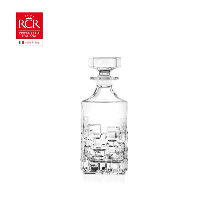 【RCR】義大利原裝 Etna系列 立體無鉛水晶 威士忌酒瓶/醒酒瓶 810ml|送禮推薦