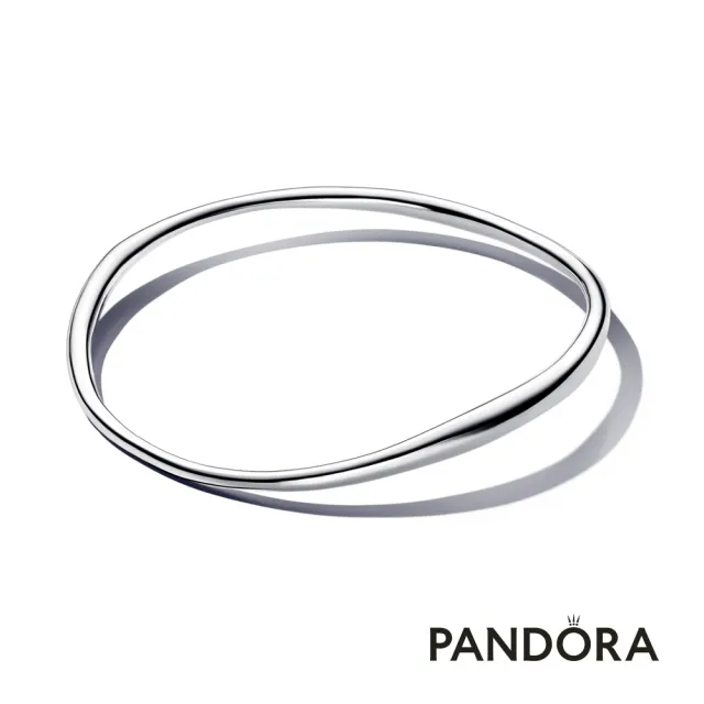 【Pandora 潘多拉】自然流線手環(925銀)