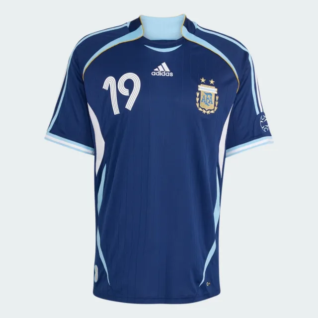 【adidas 愛迪達】阿根廷客場 梅西 復古短袖球衣 男 JN3709