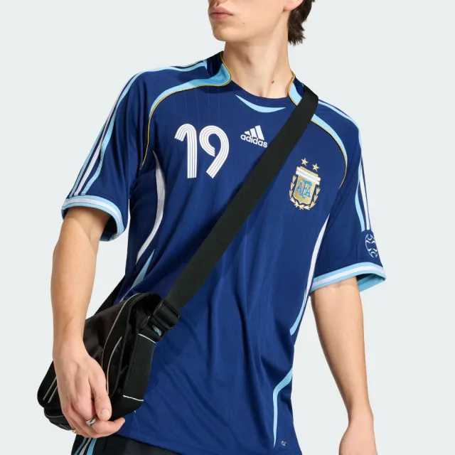 【adidas 愛迪達】阿根廷客場 梅西 復古短袖球衣 男 JN3709