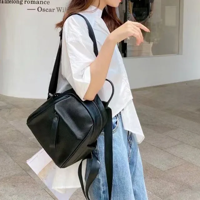 【EMMA SUE】復古包 背包 女生包包 生日禮物 皮革包 後背包 雙肩包 側背包 手拿包 小背包 通勤包 旅行包