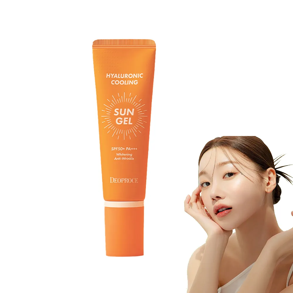 【DEOPROCE 迪普詩】玻尿酸涼感防曬凝膠SPF50+PA+++(保濕 亮采 不黏膩 不反白)