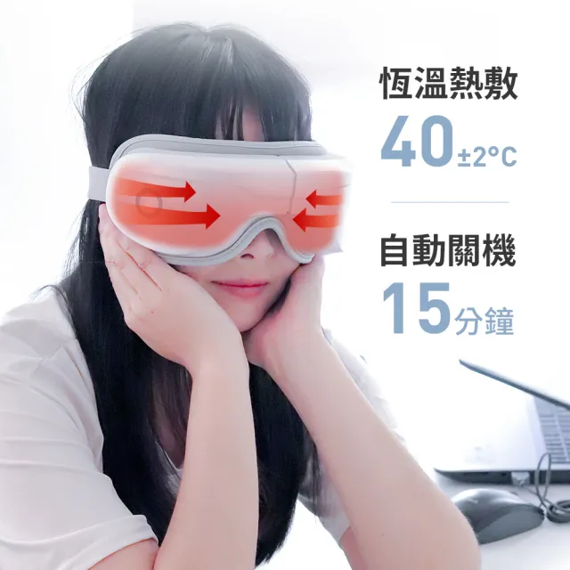 【3ZeBra 三隻斑馬】5C熱敷按摩眼罩 至尊款(無線眼部按摩器 熱敷眼罩)