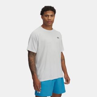 【UNDER ARMOUR】短袖上衣 男 訓練 慢跑 TECH TEXTURED 白 1382796-023