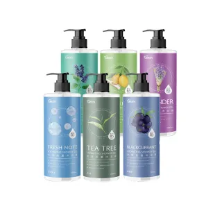 【Green 綠的】水感抗菌 沐浴露 1000mlx4(茶樹/清新海洋/鼠尾草/黑醋栗/香檸海鹽/薰衣草)
