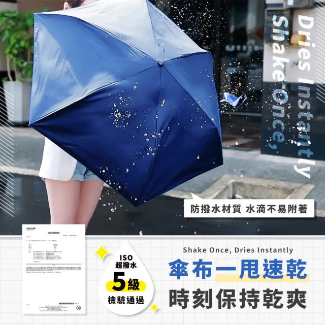 【JOJOGO 揪揪購】超速乾秒收輕羽傘 速乾傘 自動傘 輕量傘 晴雨傘 黑膠傘