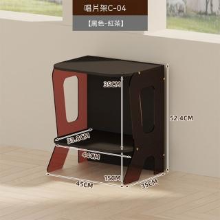 悅家家 唱片展示架壓克力 黑膠唱片機放置櫃 cd碟片架 光碟存放架 唱片唱片機一體式 預購12天