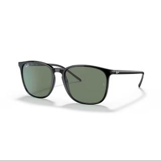 【RayBan 雷朋】方框太陽眼鏡(黑-綠色鏡片#RB4387F 90171-55mm)