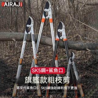 粗枝剪刀 SK5鋼 省力伸縮長柄 大力果樹修枝剪 園藝園林工 WJJ