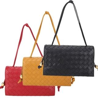 【BOTTEGA VENETA 寶緹嘉】Trio BV小羊皮編織包-多色可選