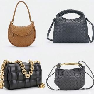 【BOTTEGA VENETA 寶緹嘉】BV 經典編織牛 羊皮手提肩斜背包 枕頭包-多款可選