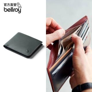 【Bellroy】官方直營 Hide & Seek HI 真皮橫式鈔票錢包 - RFID防盜(墨灰綠)