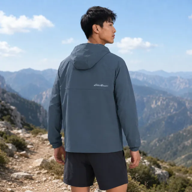 【Eddie Bauer】#年中慶限定 中性涼感機能外套-灰藍 1JKA-121006